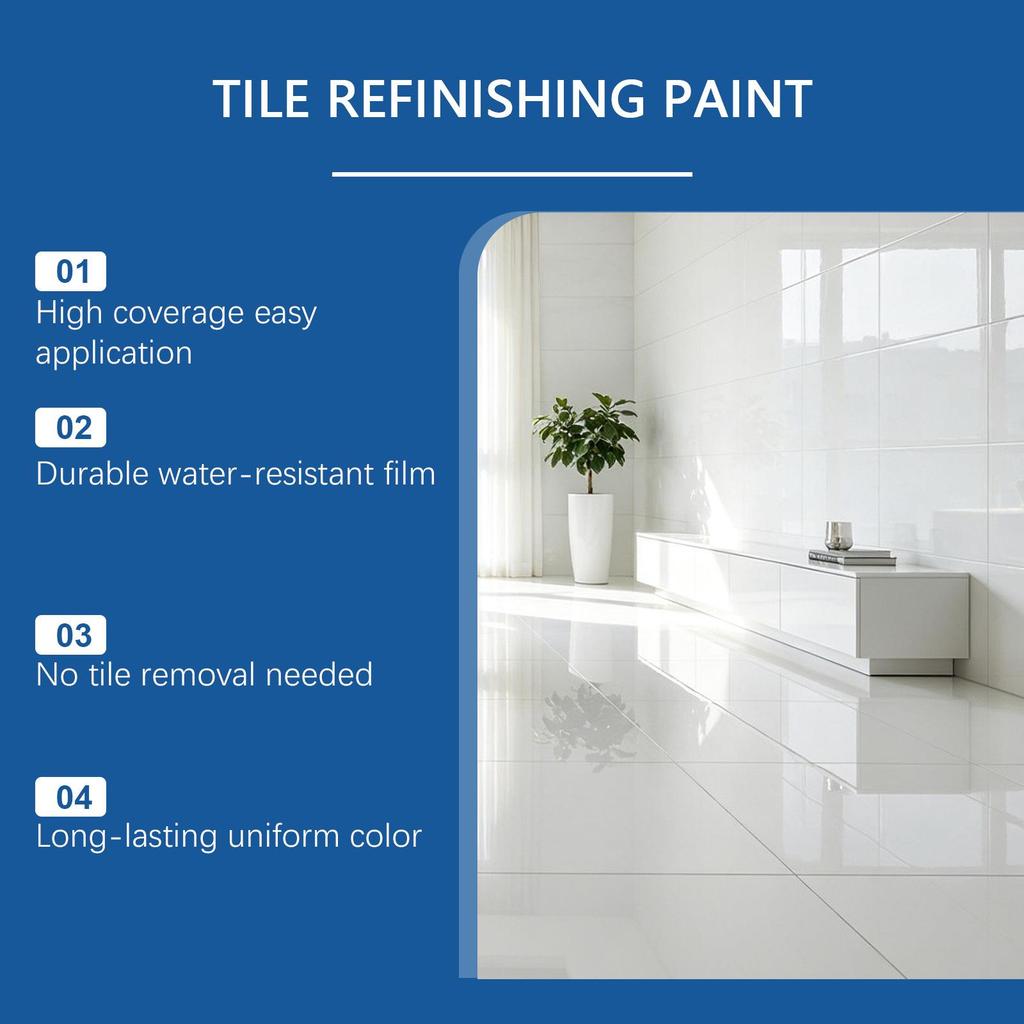 Vyreth Vandeniui atsparūs plytelių dažai: Keičiantys spalvą, atsparūs dėmėms, nereikia pašalinti plytelių virtuvės ir vonios kambario renovacijai.