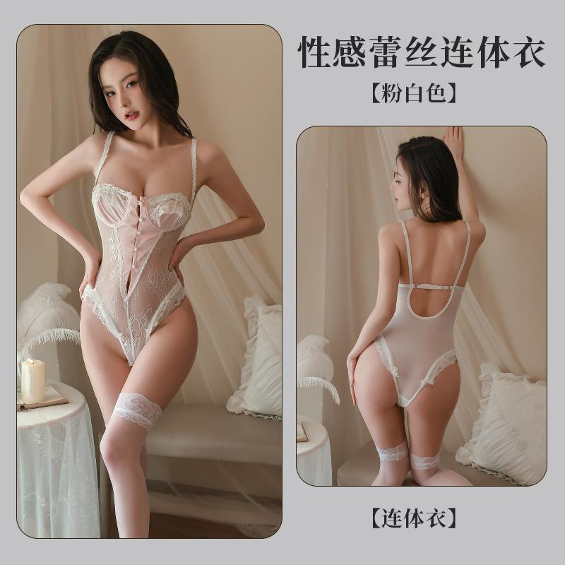 Sex underwear sexy perspective mesh female temptation passion suspender one-piece free home pajamas
