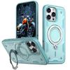Magsafe Magnetic Wireless Charge Phone Case For iPhone 16 15 14 13 12 Pro Max Plus Shockproof Armor Metal Ring Holder Back Cover