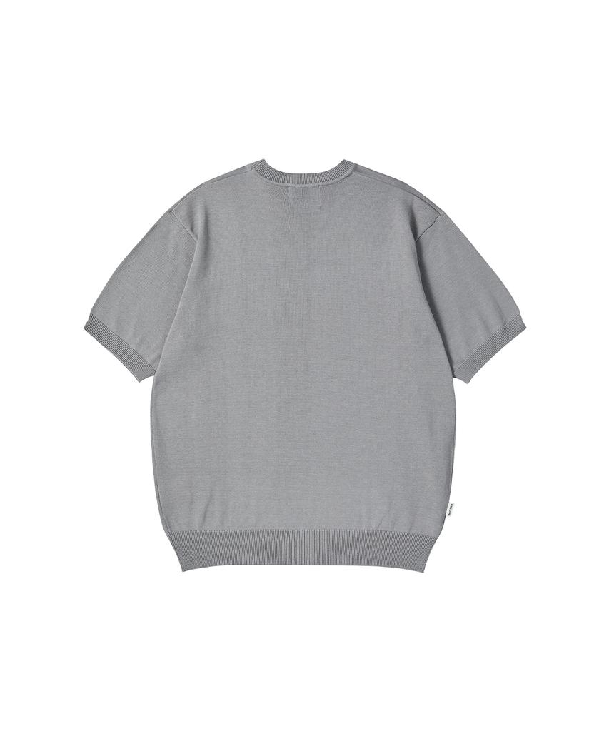 NOWANDTOMORROW Essential Half Knit [Gray]
