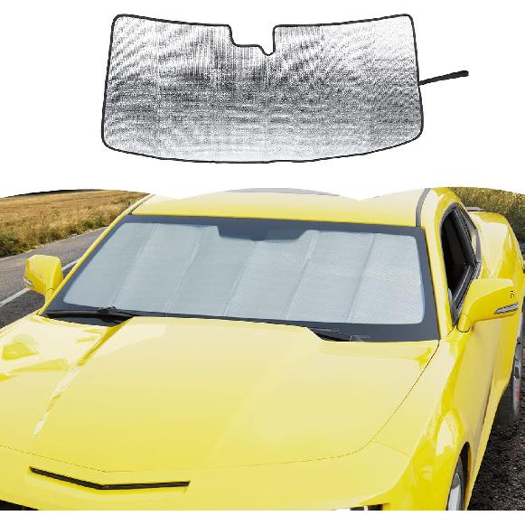 Windschutzscheiben-Sonnenschutz Sonnenschutz Hitzeschild Fenster-Sonnenblende Matte für Chevrolet Camaro 2016-2023