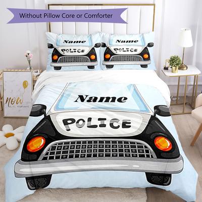 Car Customize Your Name Bedding Set Breathable Duvet Cover With Pillowcases Decorative Bed Linen For Bedroom Home Decoration Birthday Gift