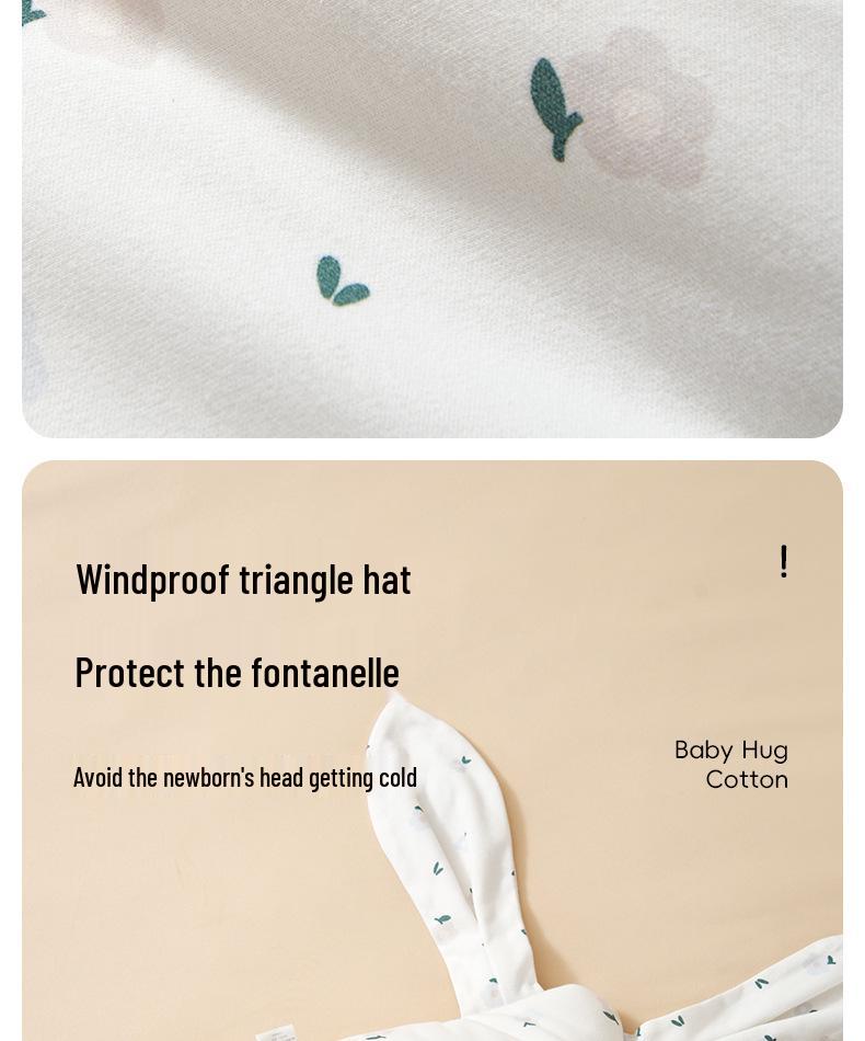 Copertina Swaddle in Puro Cotone Ispessito per Bambini Autunno/Inverno – Doppia Utilizzo: Ricevimento Neonato e Uso Esterno
