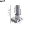 2Pcs Metal EC16 Rotary Encoder 12 Positioning 12 Pulse 25mm Shaft High Precision For Audio Equipment DIY Electronic Projects