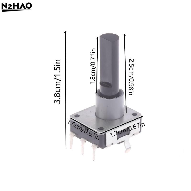 2Pcs Metal EC16 Rotary Encoder 12 Positioning 12 Pulse 25mm Shaft High Precision For Audio Equipment DIY Electronic Projects