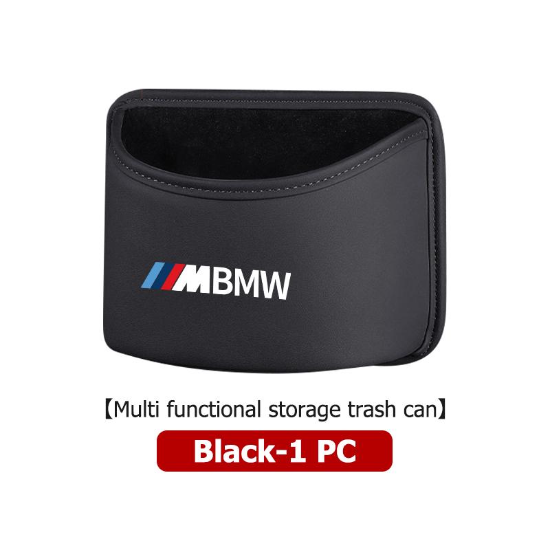 

Car Garbage Bag Seat Trash Can Leather Storage Pocket For BMW F30 E36 F20 E87 E70 E91 E30 E53 F31 F40 E92 E93