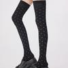 1/4 Paar Frühling Neue Lässige Bequeme Damen Socken Elegant Einfach Punkte Damen Knie Over Socken Modische Vielseitige Lange Socken