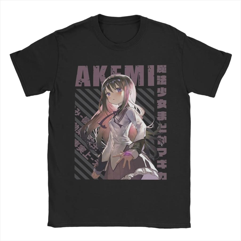 Puella Magi Madoka Magica Madoka Kaname Tshirt Pure Cotton Crew Neck Anime Graphic Print Unisex Wounisex Casual Oversized Streetwear