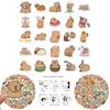 Cute Cartoon Capybara Stickers 50 Pack Waterproof For Skateboards Luggage And Phones