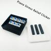 Novelty Piano Stress Clicker Keychain 5-key Press Piano Key Fidget Figurine  Backpack