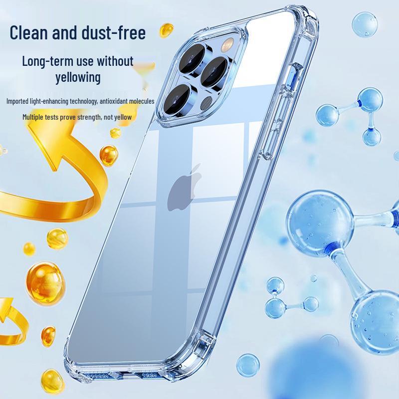 Available: Protective Transparent Case for iPhone 14 Pro Max - New Model with Airbag Anti-Drop Technology.