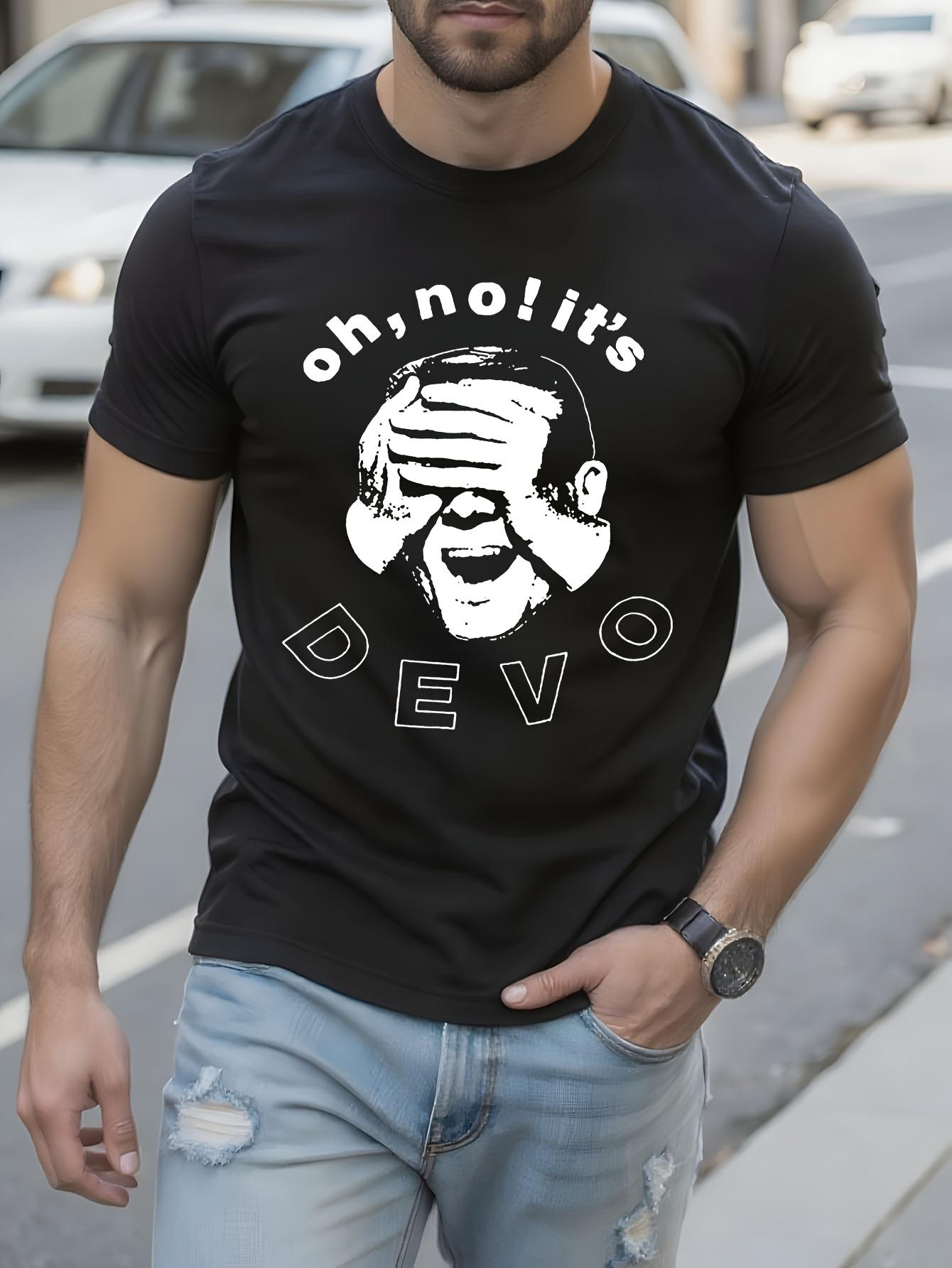 Devo Oh No It s Graphic Tshirt - Iconic Band Tee with Bol... XXXXL