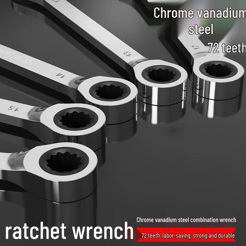 

Набор двунаправленных трещоточных ключей «Цветок сливы», Промышленный, Двойного назначения, Инструмент с малым зевом. 13mm Ratchet Wrench