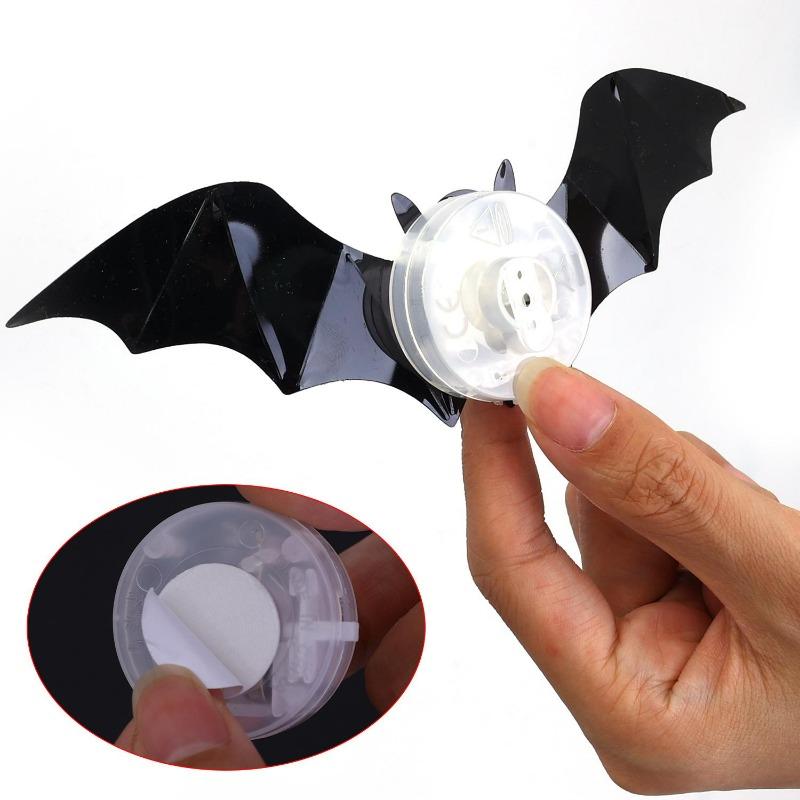 Glow in The Dark 3D Bat Wall Stickers Removable PVC Halloween Decor with 3 Sizes Easy Peel Stick for Windows Home Party Supply 5