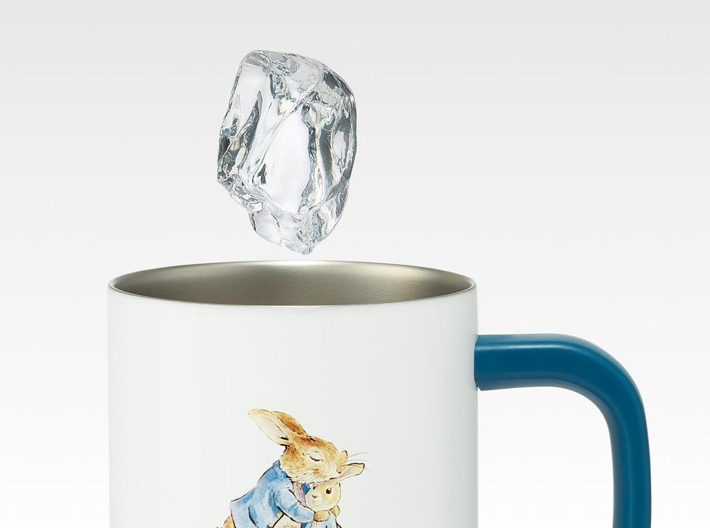 Skater Stainless Steel Insulated Mug with Lid, Vacuum Insulated Double-Walled, 330ml, Peter Rabbit Design, STMG4N-A