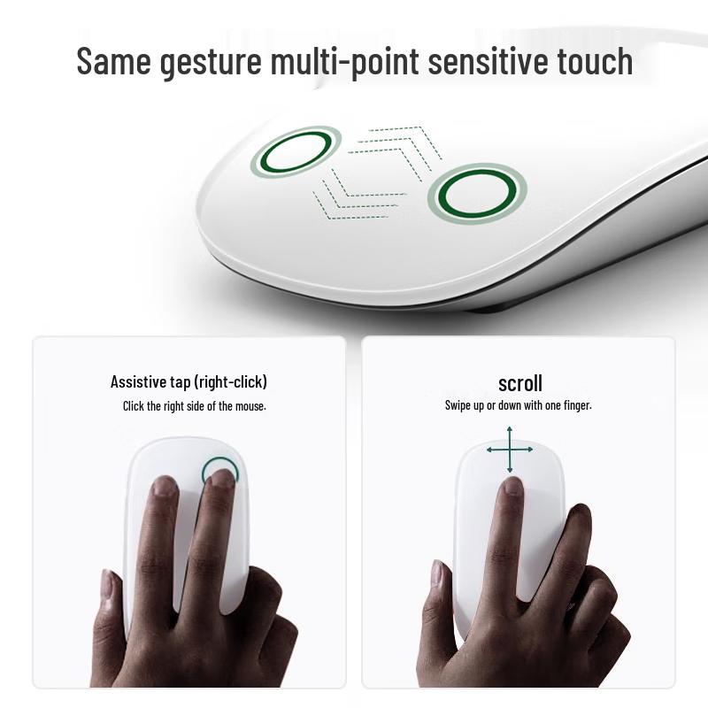 Soying Wireless Bluetooth Touch Mouse for iPad & MacBook