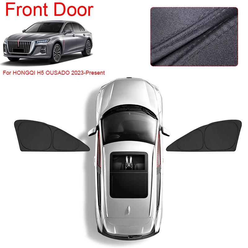 Car Black Windows Privacy Sunshade For HONGQI H5 2020-Present Auto Anti-UV Heat Insulation Protect Cover Interior Accessories