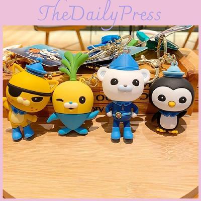 Adorable Octonauts Silicone Keychain Cartoon Figurines For Backpacks And Gifts
