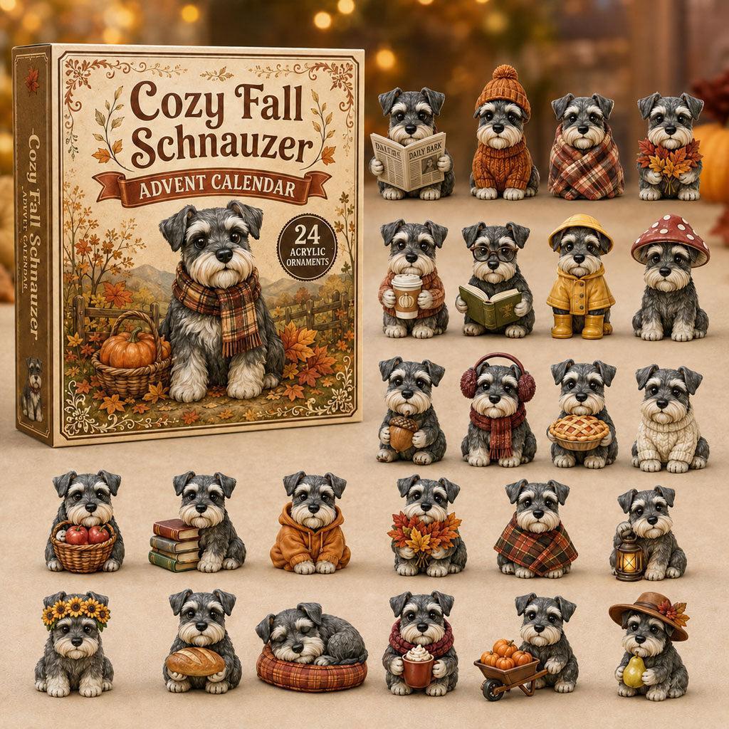 Generic Dog Christmas Advent Calendar 24 Days Cute Puppy Figurine Countdown Blind Box Holiday Home Desktop Decoration Gift