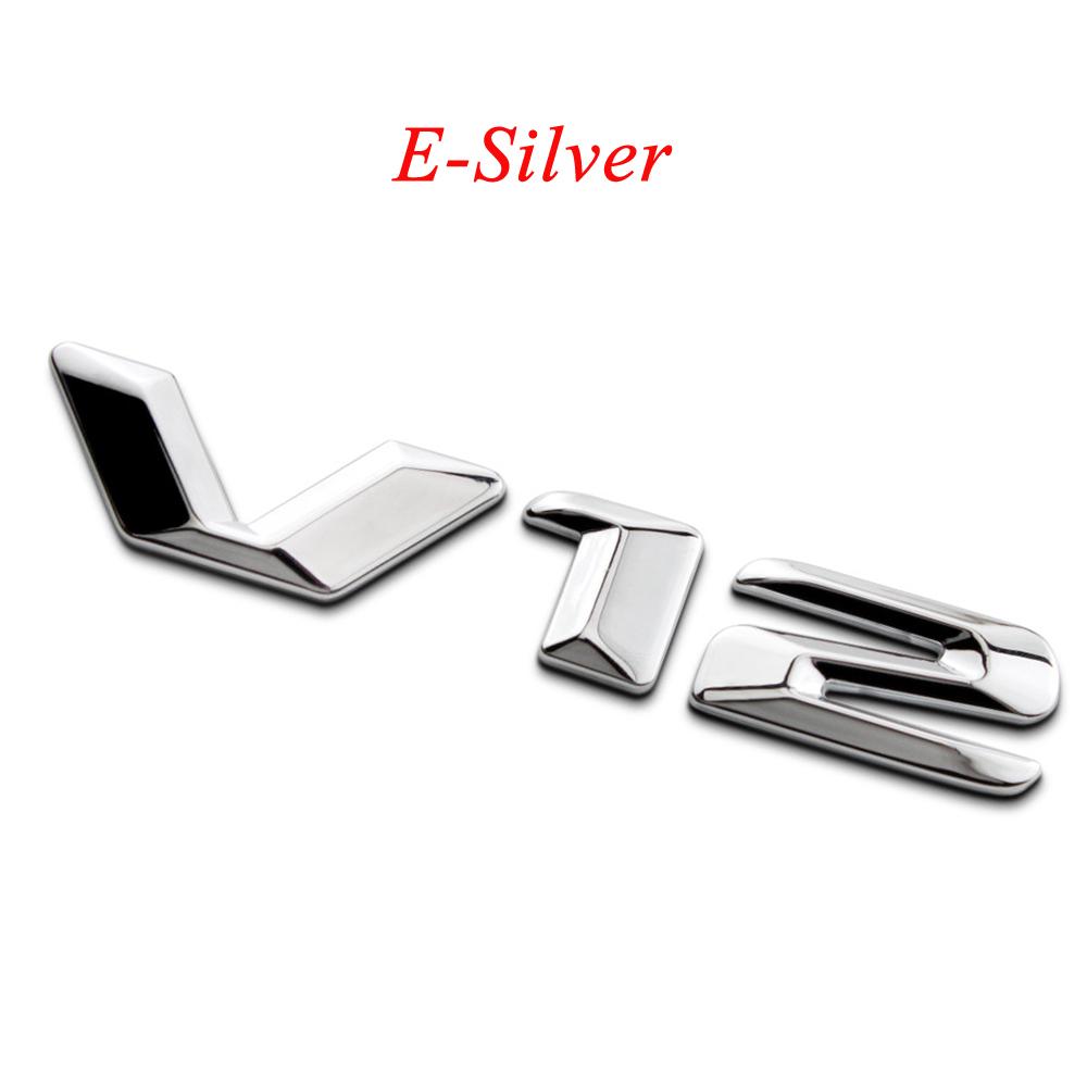 1Pcs 3D Metal Car Decoration Decal Metal Self Adhesive V6 V8 V12Truck Car Badge Emblem Sticker for Universal Cars