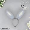 Cute and sweet removable rabbit ears plush tail handmade beast ears tail set rabbit mother cos props