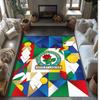 Blackburn Rovers Football Print Crystal Velvet Rug, Comfortable Water Absorbent Non Slip Indoor Floor Carpet
