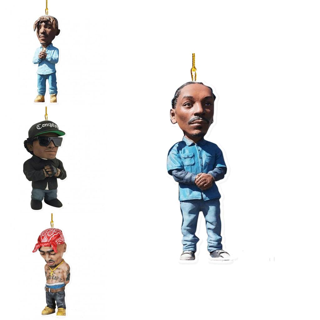 Notorious Biggie Action Figure Acrylic Pendant Ornament Gift