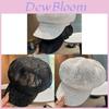 Summer Lace Mesh Sun Hat With Rhinestones For Women Fashionable Retro Sun Protection