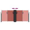 Retractable Side Awning Terracotta Red 100 X 600 Cm
