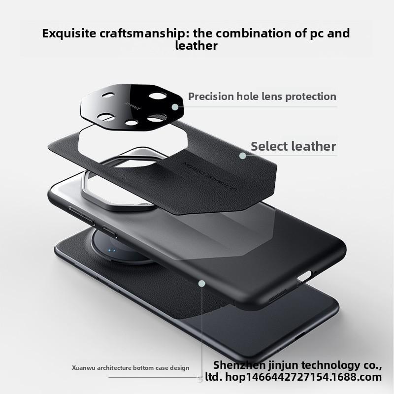 Huawei Mate60 Pro Phone Case Instantly Transforms into an Extraordinary Master Leather PC Compatible with Mate40RS Full Coverage Hard Case