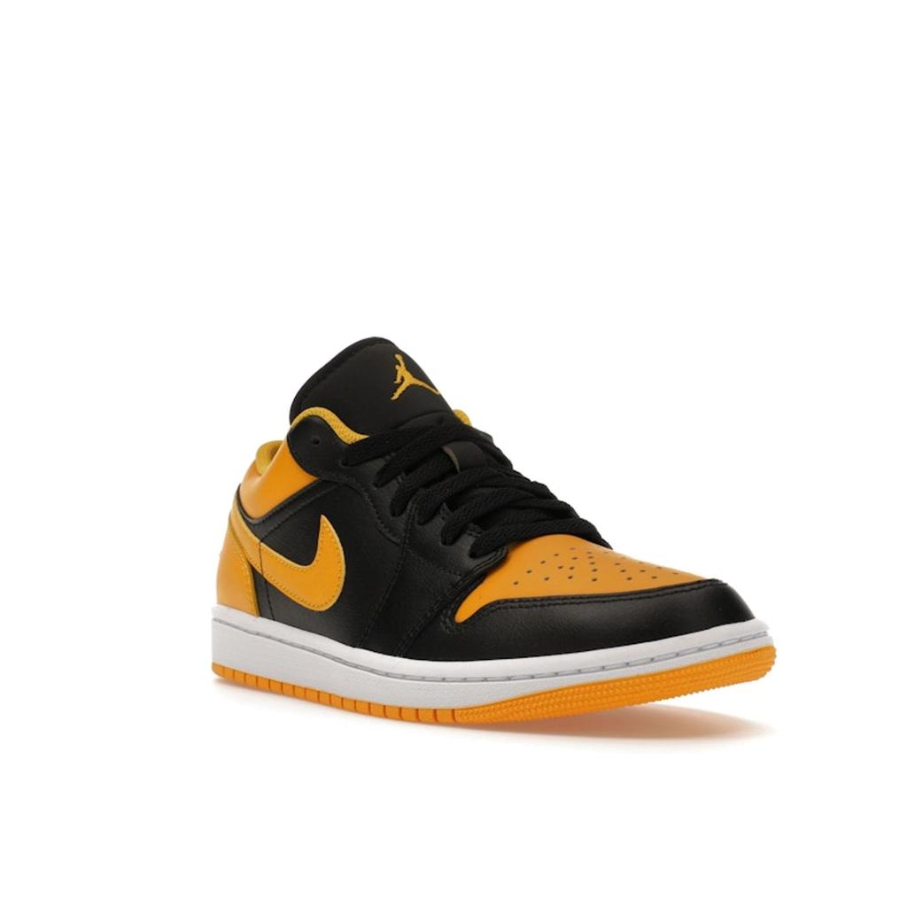 Air Jordan 1 Low Ocre Jaune Sneakers Homme Noir Blanc 553558-072