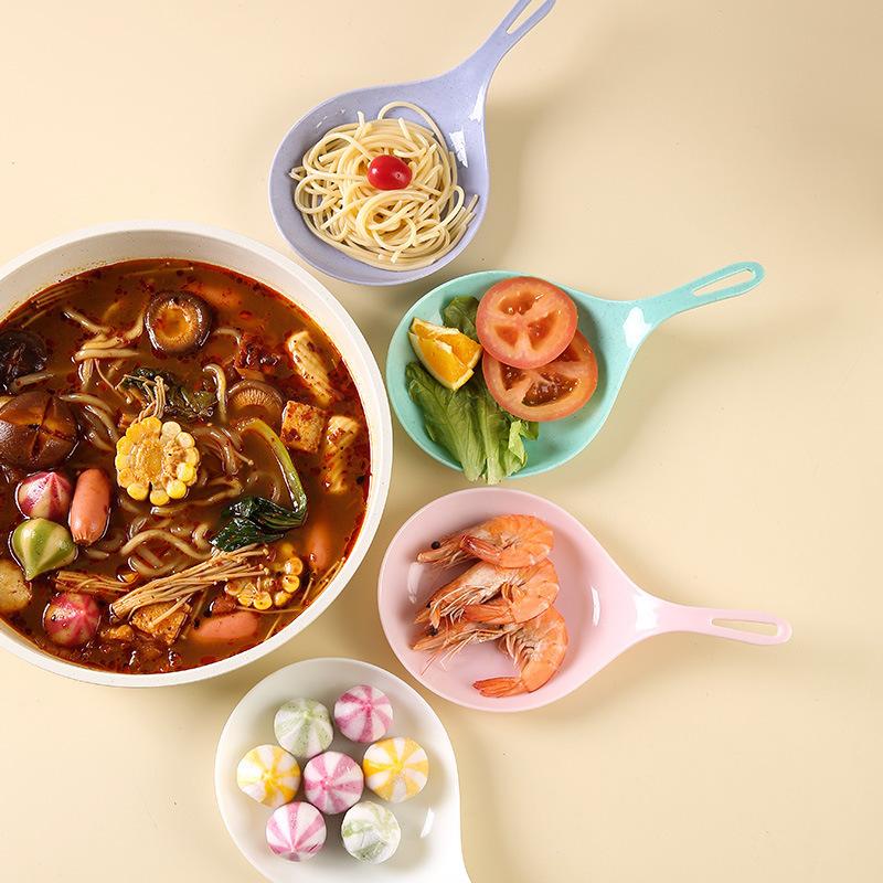 Korean Handheld Dish Fashion White With Handle Fried Chicken Snacks Plate Fruit Dessert Cake Platter New Handheld Serving Plate