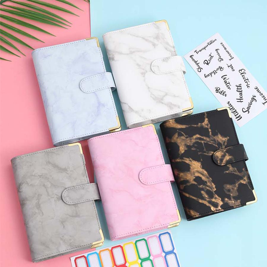 A6 Multi colored Loose leaf Notebook, Detachable Savings Book, Popular for School Students' Learning and Education