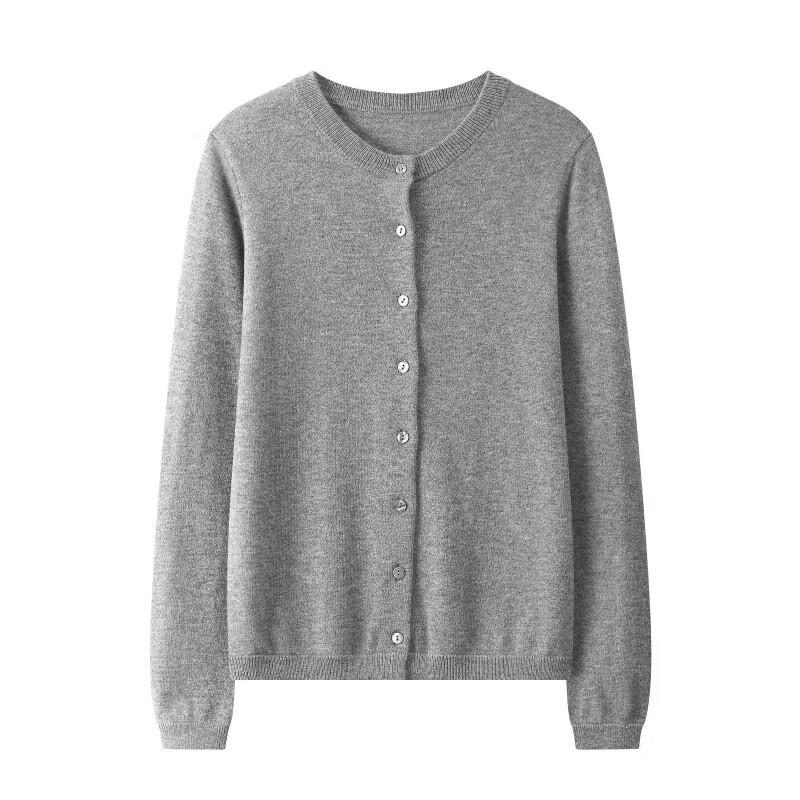 Kevanshe Classic Pure Cashmere Cardigan for Women