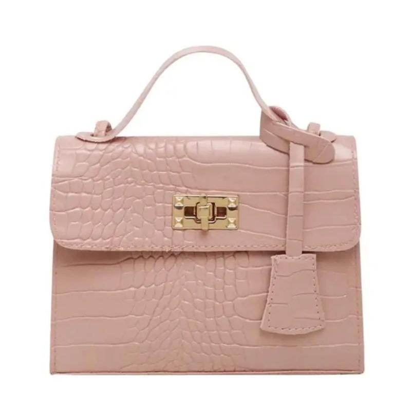 Crocodile Print Handbag Shoulder Bag PU Material for Carrying Everyday Items Outdoors Fashion Backpack Shoulder Bag for Party