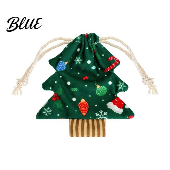 Christmas Gift Bags Tree Shaped with Drawstring Reusable Holiday Fabric Bags Decor Winter Goodie Storage Pouches for Present Wrapping Party Favors