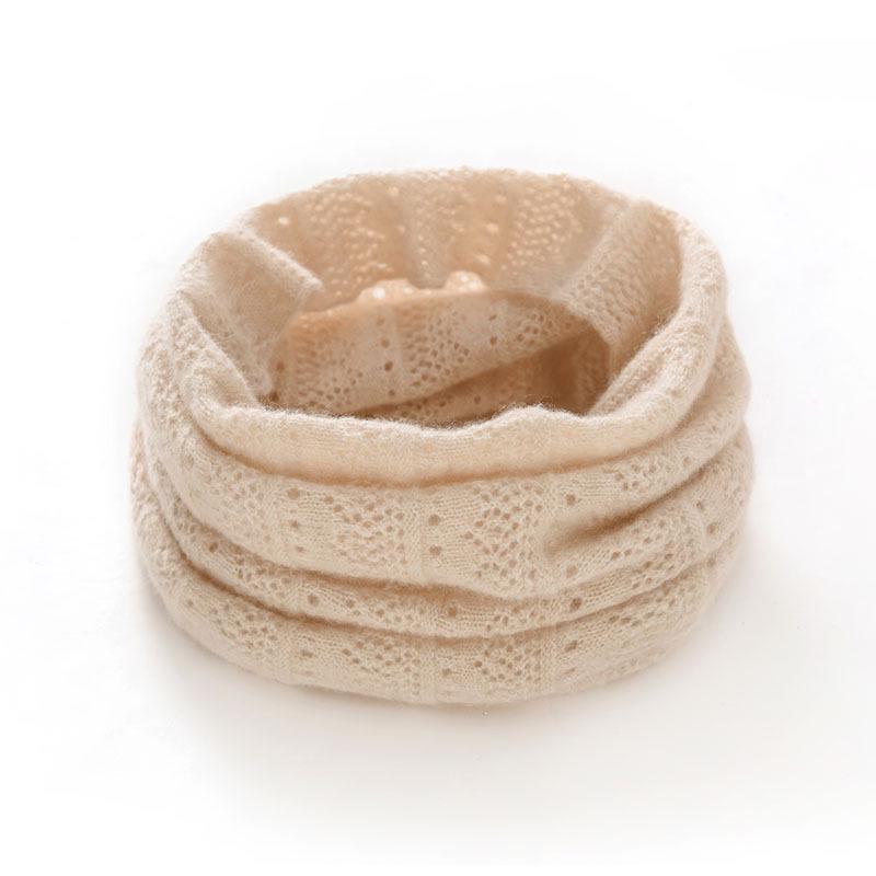 Unisex 100% Cashmere Neck Warmer: Soft, Warm, Versatile, Windproof Knitted Pullover Snood for Cervical Spine Protection