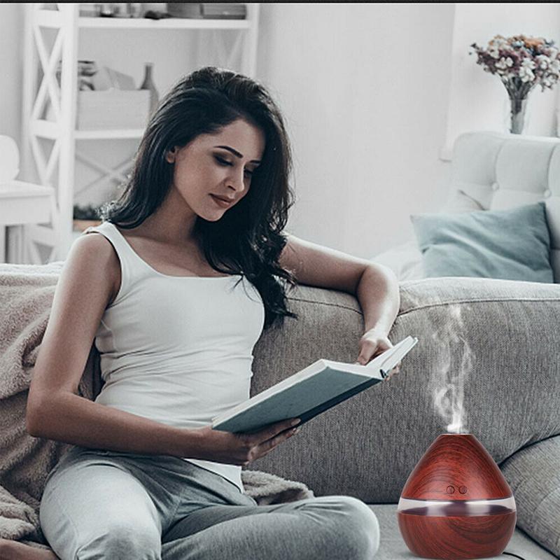 300ML LED Zdalny ultradźwiękowy nawilżacz powietrza Aroma Dyfuzor