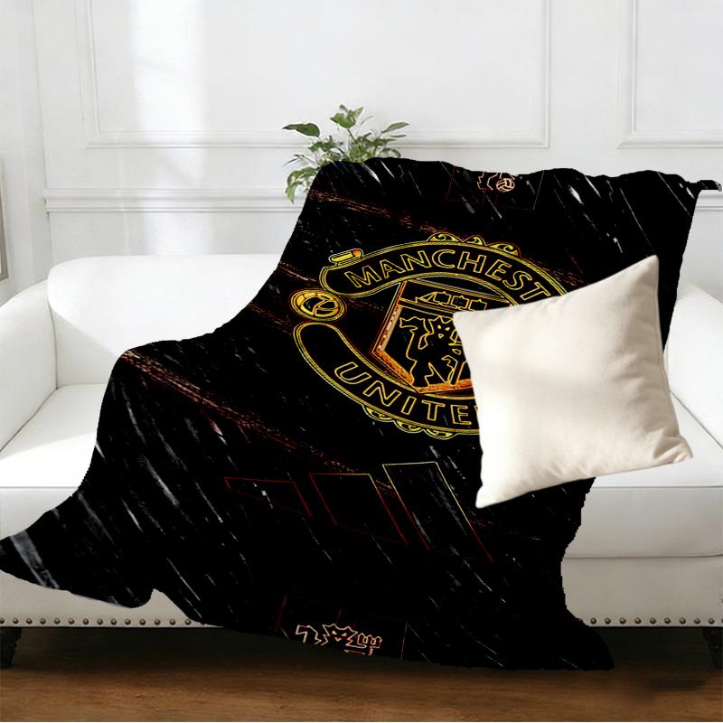 Manchester United F.C Print Blanket - Soft & Comfortable, for Bedroom, Travel, Sofa, Home Decoration - Birthday Christmas Gift for Friend
