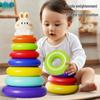 Educational Rainbow Stacking Rings for Infants & Toddlers (1-2.5 Years)