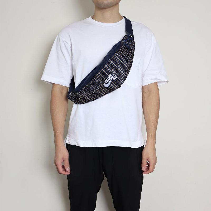 Nike SB Heritage Casual Minimalist Portable Polyester Waist Bag Unisex bags Blue CK6755-410