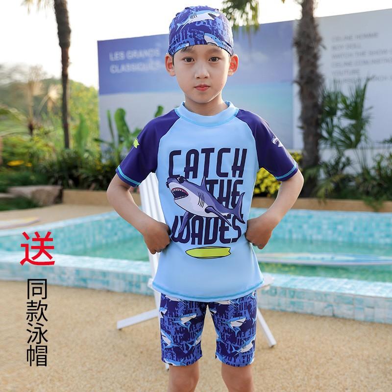 Children's Color-blocked Hollow One-piece Swimsuit
