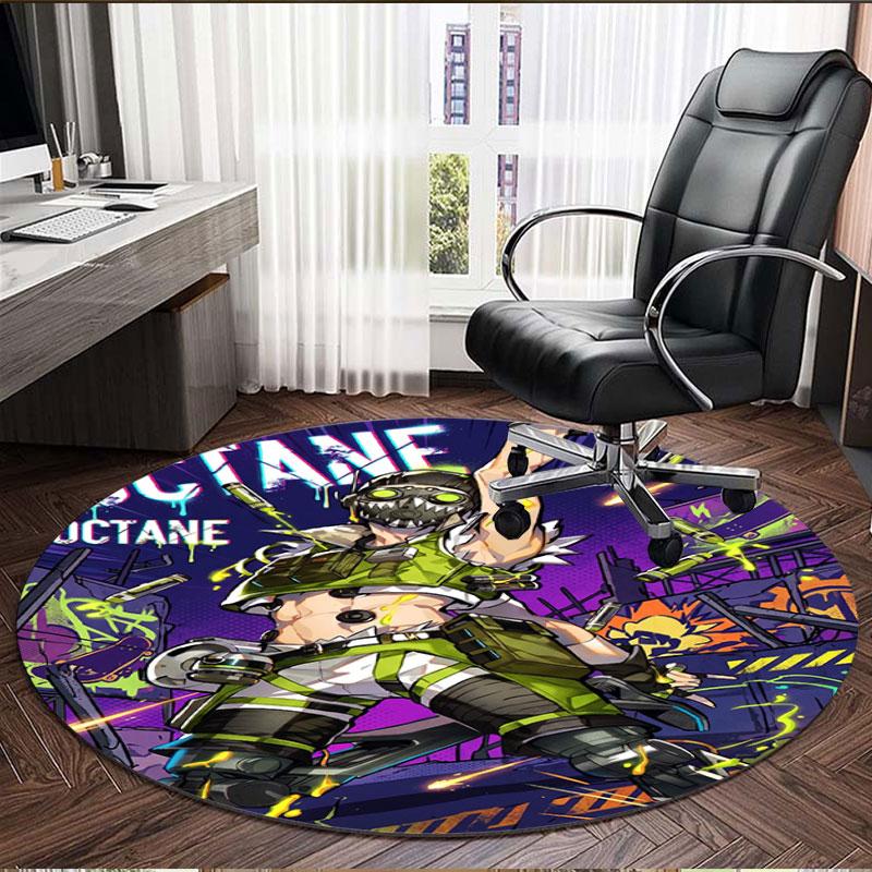 Apex Legends Print Round Rug, Washable Floor Carpet, For Entryway Dorm Laundry Room Office Study, Home Decor Birthday Christmas Gift