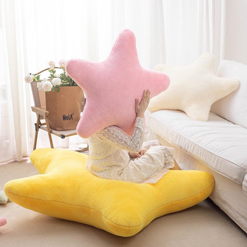 Nordic Little Fresh Star Throw Pillow Plush Cushion Girl Heart Nap Pillow Office Pillow Sofa Ornament