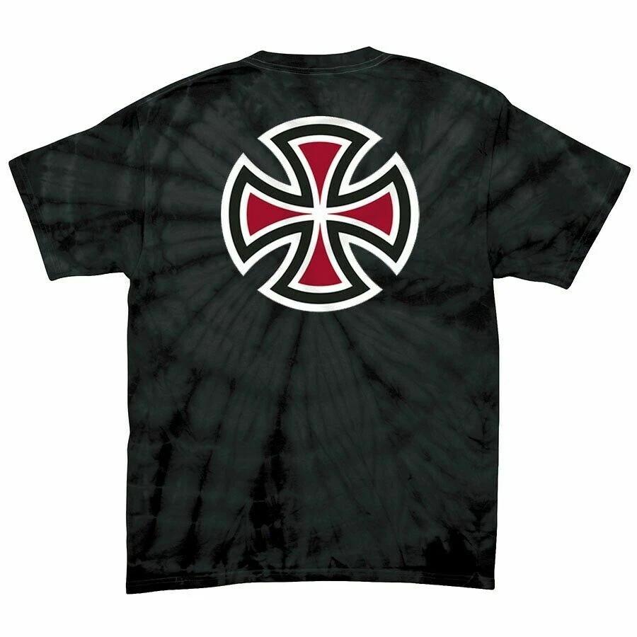 Independent Trucks BAR AND CROSS Skateboard T Shirt SPIDER BLACK L
