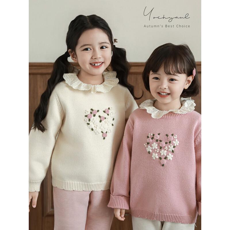 YouYou Girl's Romantic Crochet Knit Sweater