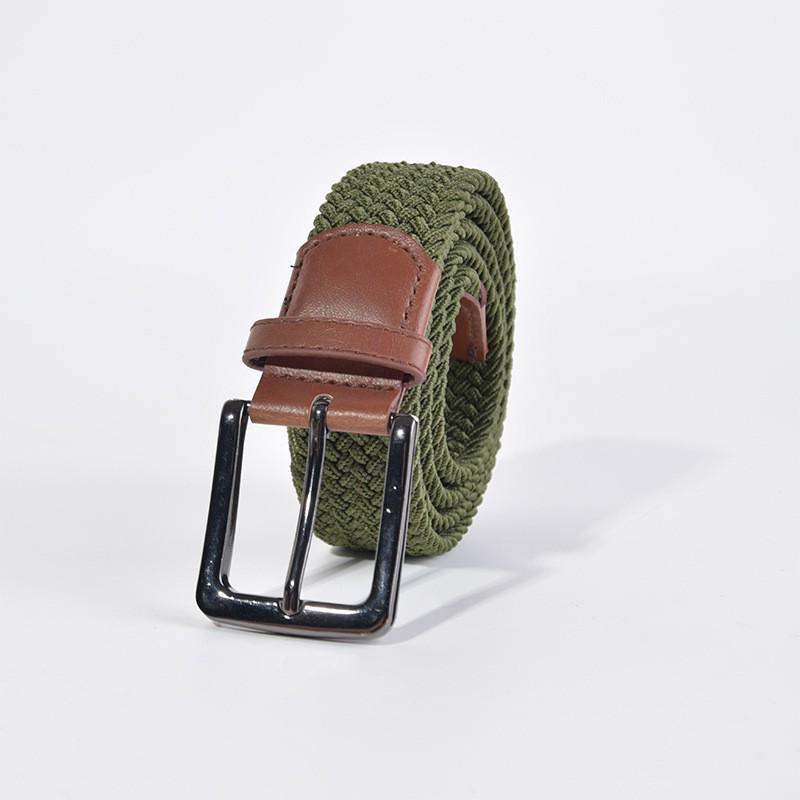 Korean Style Elastic Woven Canvas Belt for Men and Women - Casual and Versatile