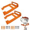 1/2pcs Lawn Mower Wall Brackets Heavy-duty Hanger Space Saving Gardening Tools Storage Wall Rack Stand For Store Gardening Tools
