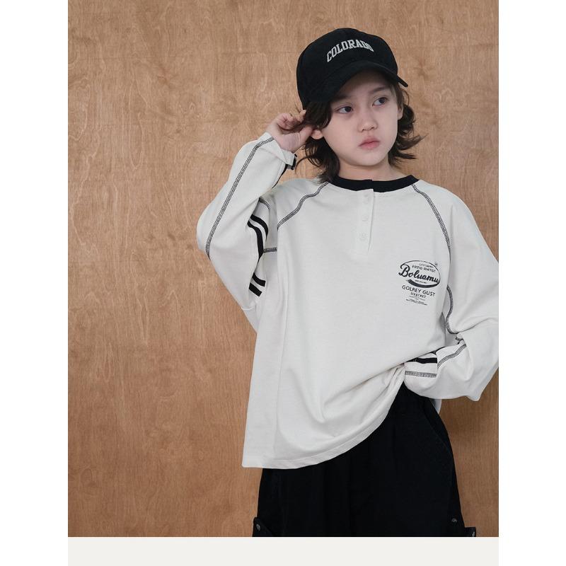 Boys Long Sleeve T Shirt Casual Spring Autumn Kids Top