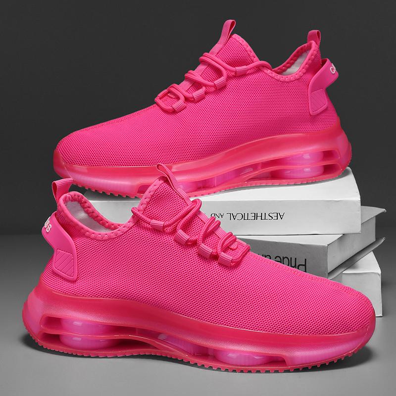 Fashion Summer Fashion Lightweight Fly Woven Shoes with Thick Sole for Increased Comfort and Wear Resistance Lace Up Sports Shoes Size45